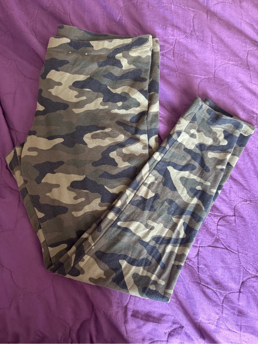 Camo Leggings - Olive Green Camouflage